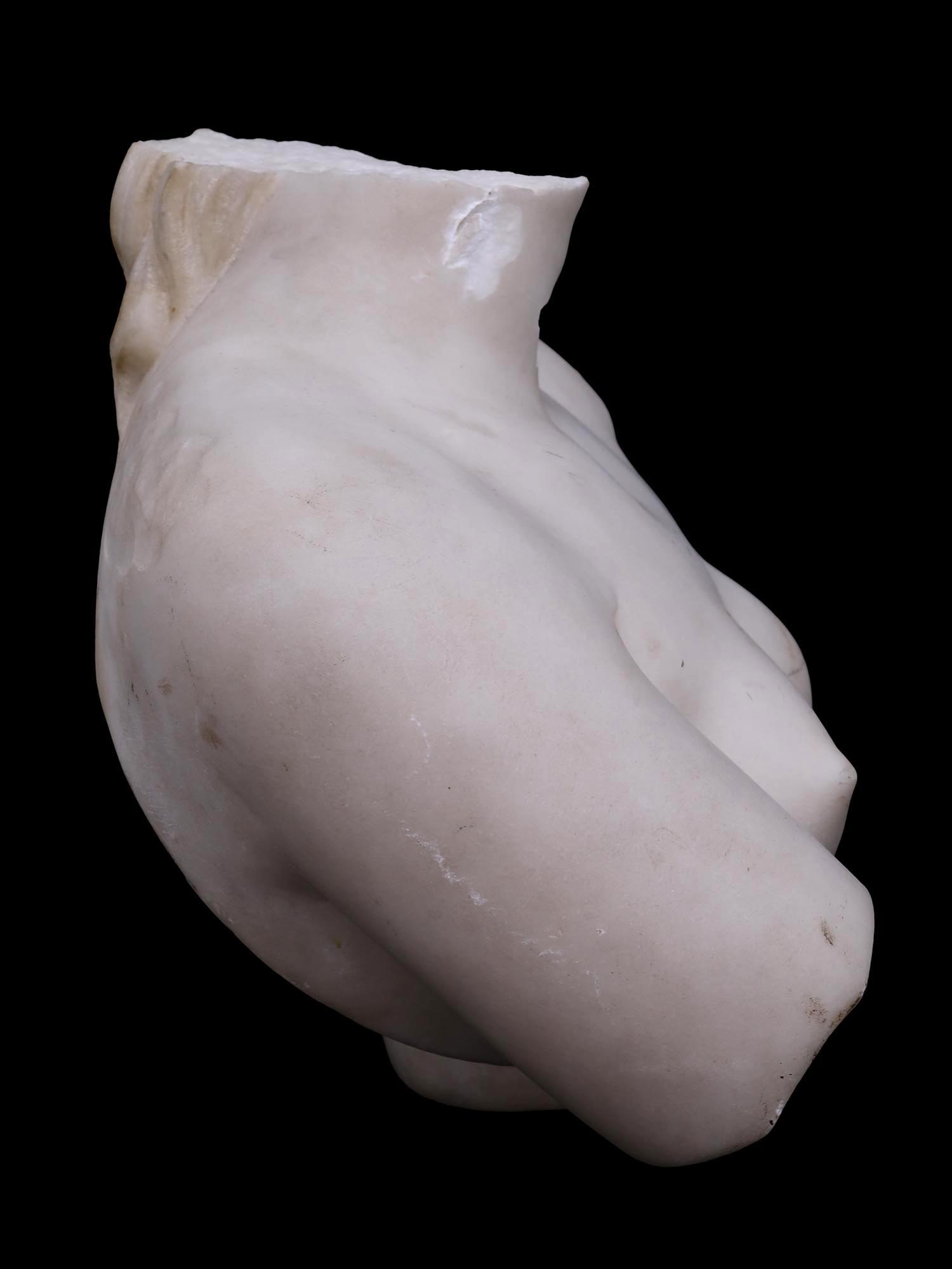 19TH CENTURY GRAND TOUR MARBLE BUST OF APHRODITE PIC-2